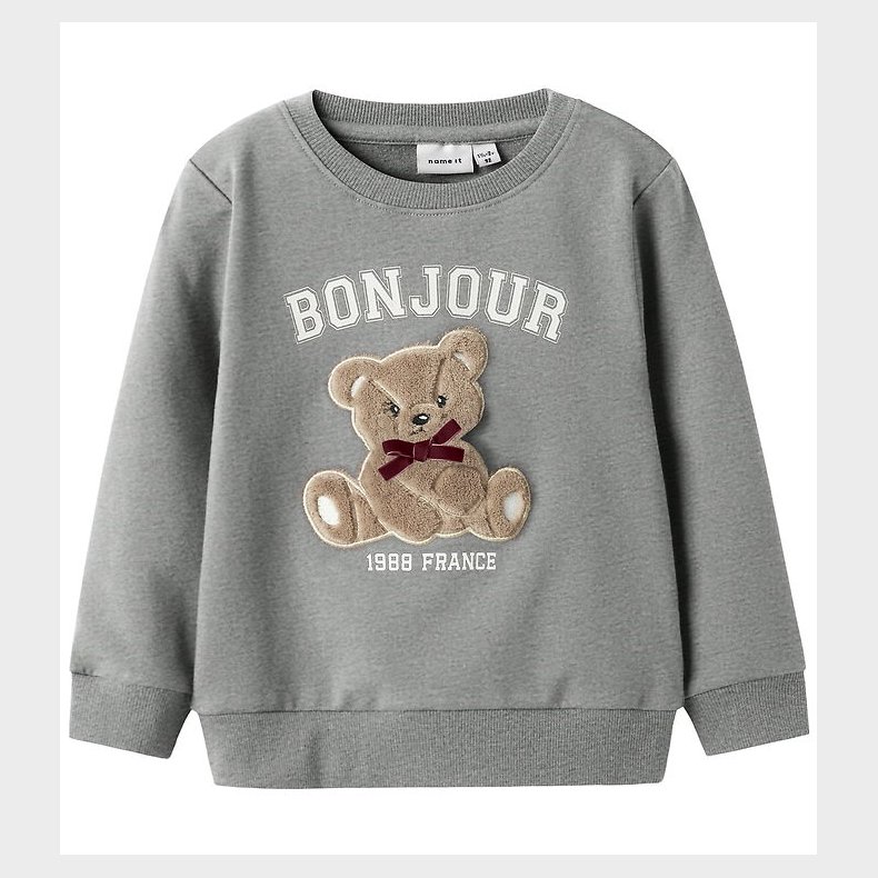 Name It Sweatshirt - NmfRear - Grey Melange