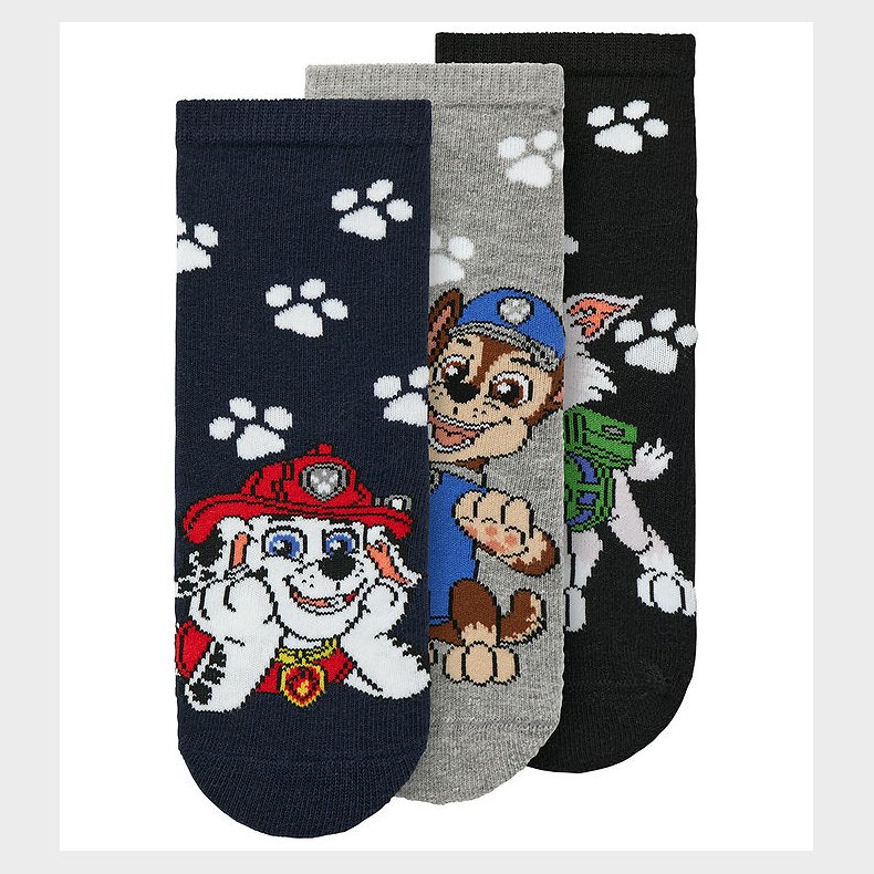 Name It Strmper - NmmNaveen - 3-pak - Navy Blazer/Black/Grey Me