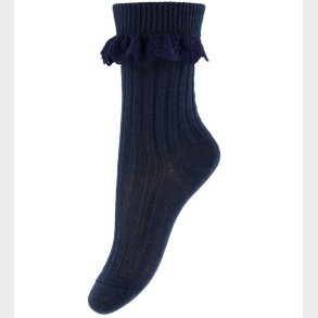 MP Strmper m. Blonde - Rib - Navy