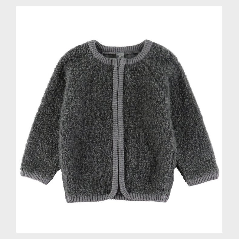 Smallstuff Cardigan m Lynl�s - Uld - Grey Melange