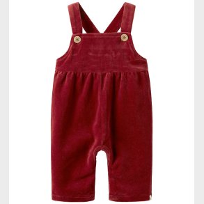 Lil Atelier Smkbukser - Velour - NbfSaga - Loose - Red Dahlia