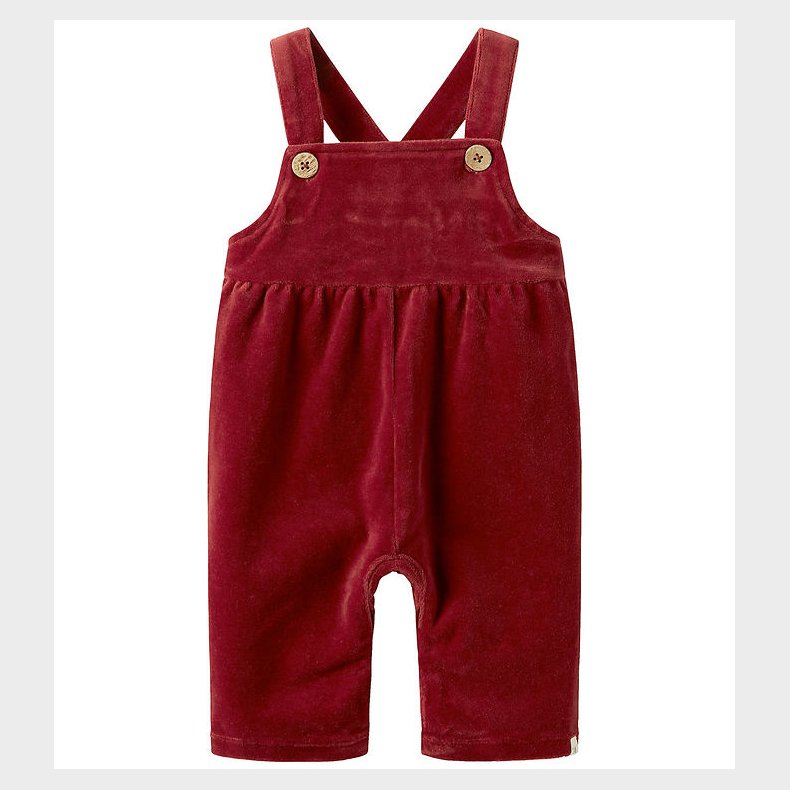 Lil' Atelier Sm�kbukser - Velour - NbfSaga - Red Dahlia