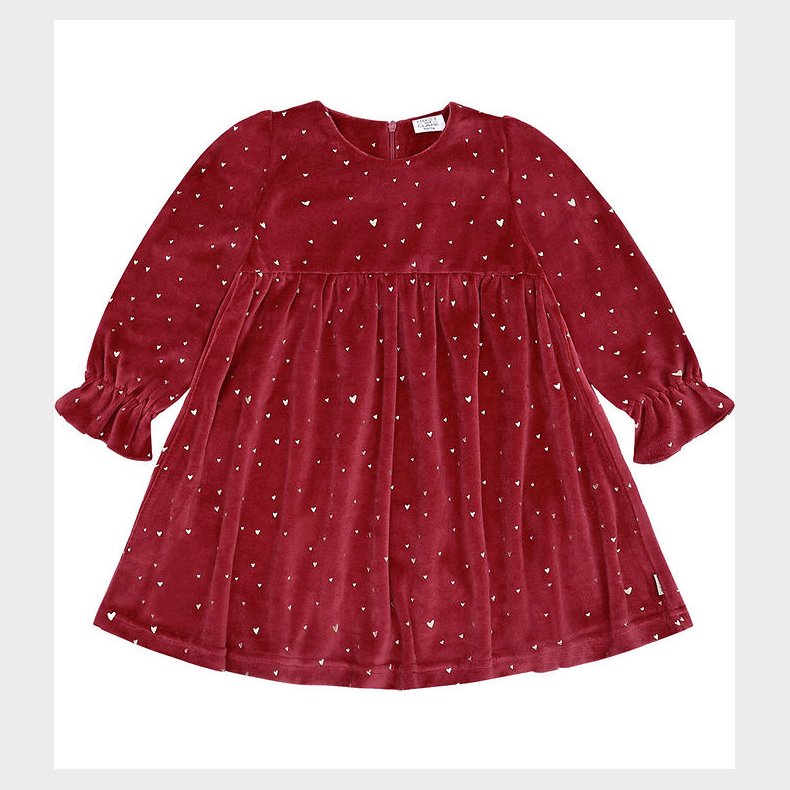 Hust and Claire Kjole - Velour - HCDonna - Teaberry m. Guld