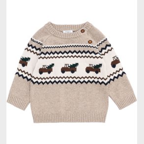 Hust and Claire Bluse - Strik - HCPerry - Truck - Beige Melange