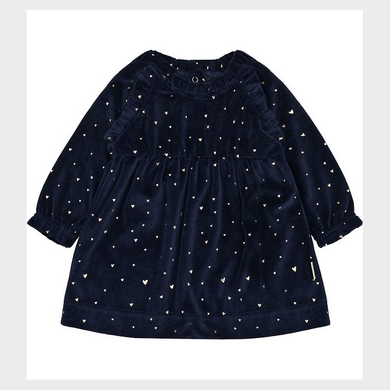 Hust and Claire kjole - Velour - HCKis - More Navy m. Guld