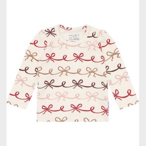 Hust and Claire Bluse - Rib - HCAmma - Bow - Sugar