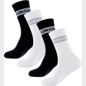 Calvin Klein Strmper - 4-pak - Hvid/Sort