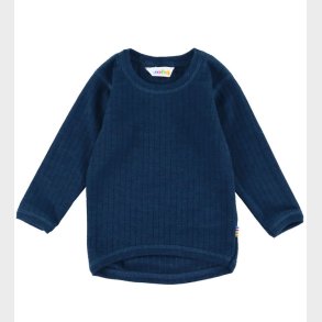 Joha Bluse - Uld - Rib - Mrk Turkis