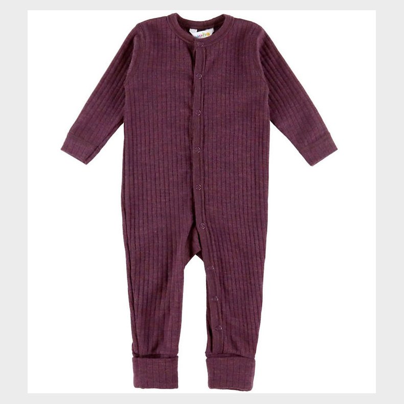 Joha Natdragt - Uld - Rib - Blomme