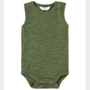 Joha Body u/ - Uld - Rib - Mrk Oliven