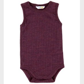 Joha Body u/ - Uld - Rib - Blomme