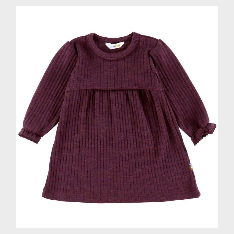 Joha Kjole - Uld - Rib - Blomme