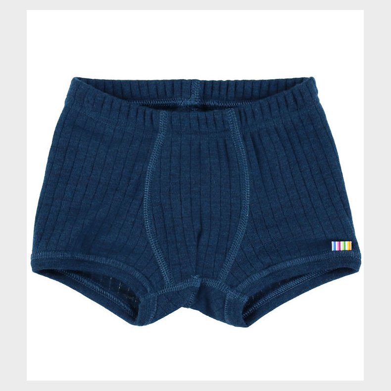 Joha Boxershorts - Uld - Rib - Mrk Turkis