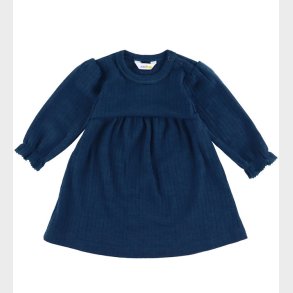 Joha Kjole - Uld - Rib - Mrk Turkis