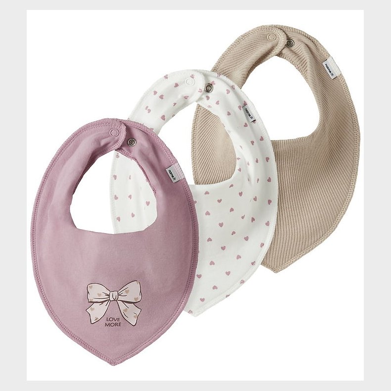 Name It Savlesmkke - Rib - 3-pak - NbfYvette - Keepsake Lilac/C