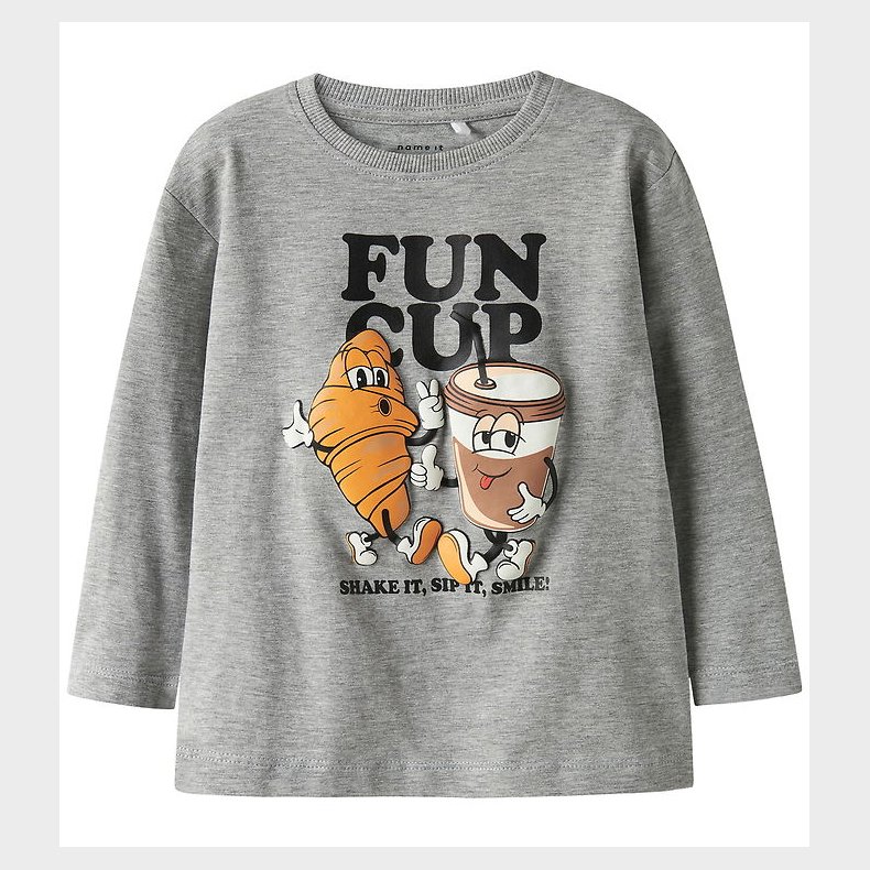 Name It Bluse - NmmRasmus - Grey Melange