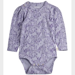 Mini Rodini Body l/ - Leopard - AOP - Purple