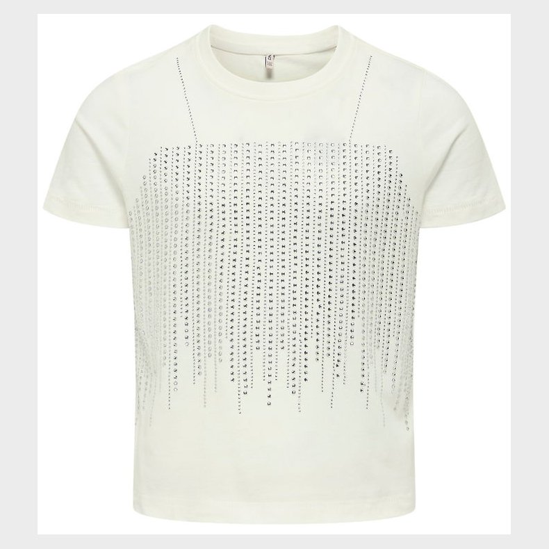 Kids Only T-shirt - KogBillie - Stone Top - Cloud Dancer/ Rhines