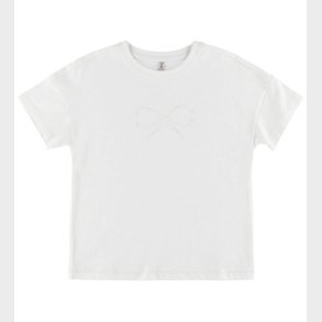 Kids Only - T-shirt - KogKate - O-Neck Pearl Top - Cloud Dancer/