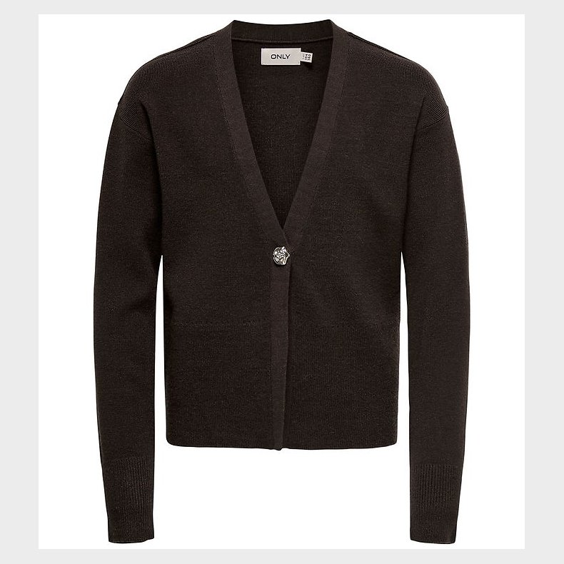 Kids only Cardigan - KogKatia - Black Coffee/Melange