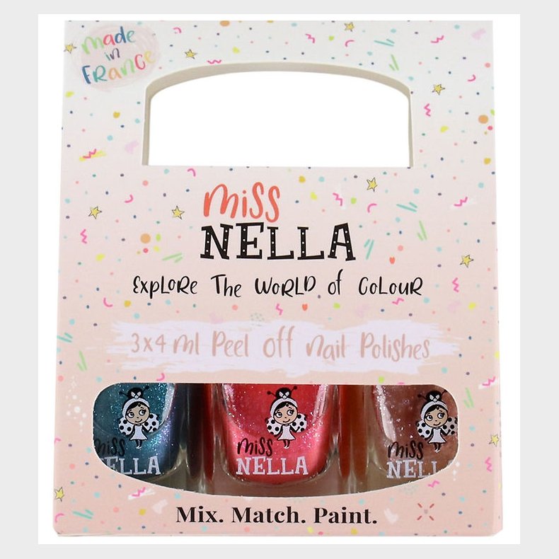 Miss Nella Neglelak - 3-pak - Glade Farver