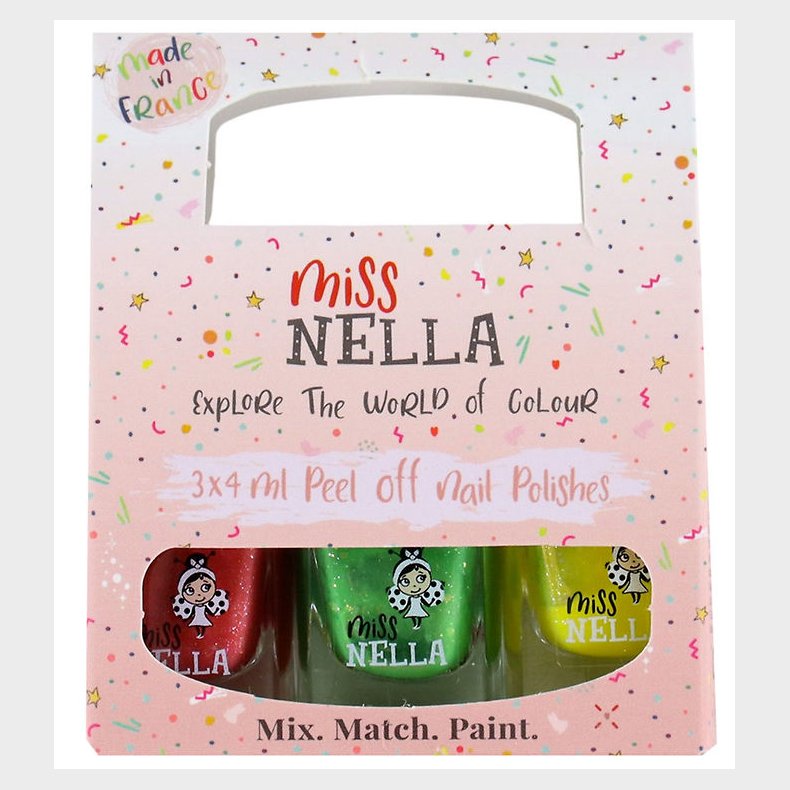 Miss Nella Neglelak - 3-pak - Friske Farver