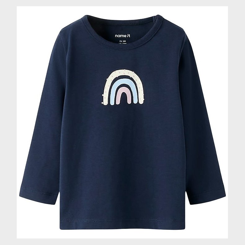 Name It Bluse - NbfVubie - Navy Blazer/Rainbow