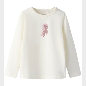 Name It Bluse - NbfVubie - Cloud Dancer/Cute Pony