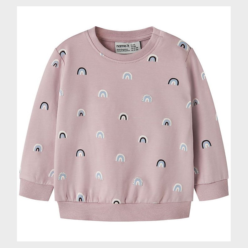 Name It Sweatshirt - NbfVimone - Keepsake Lilac/Rainbow