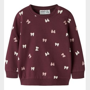 Name It Sweatshirt - NbfVimone - Burgundy/Bow