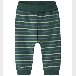 Name It Sweatpants - NbmVimmer - Bistro Green/Stripes