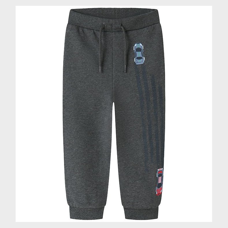 Name It Sweatpants - NmmVoltinus - Dark Grey Melange/Cars