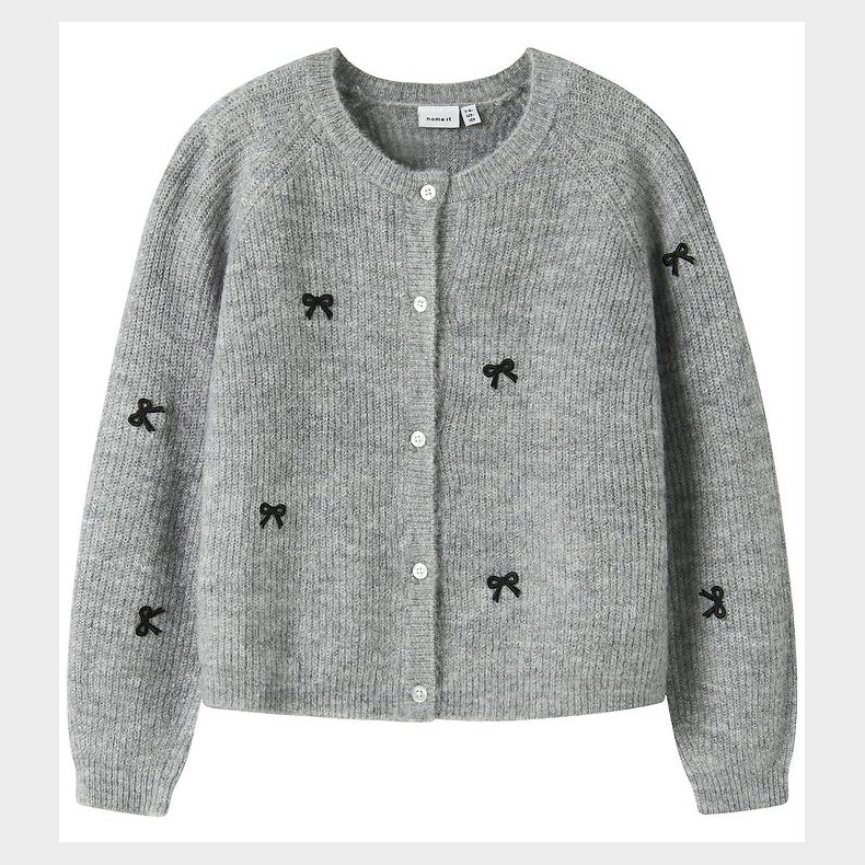 Name It Cardigan - Strik - NkfRifey - Grey Melange