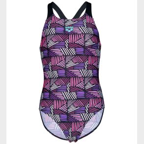 Arena Badedragt - Candies - Sort/Lilla