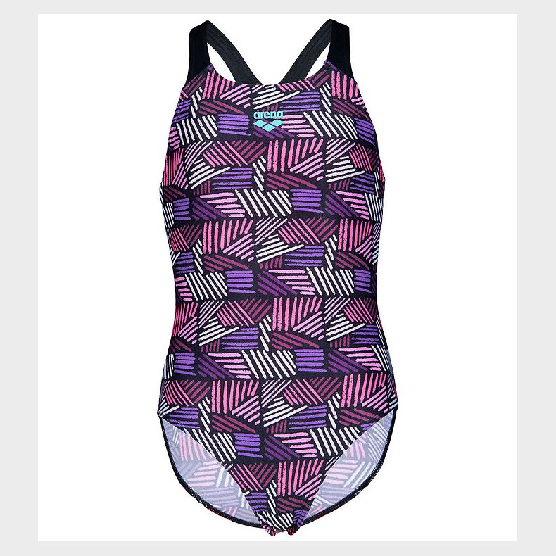 Arena Badedragt - Candies - Sort/Lilla