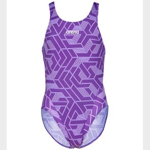 Arena Badedragt - Escape - Sort/Team Purple