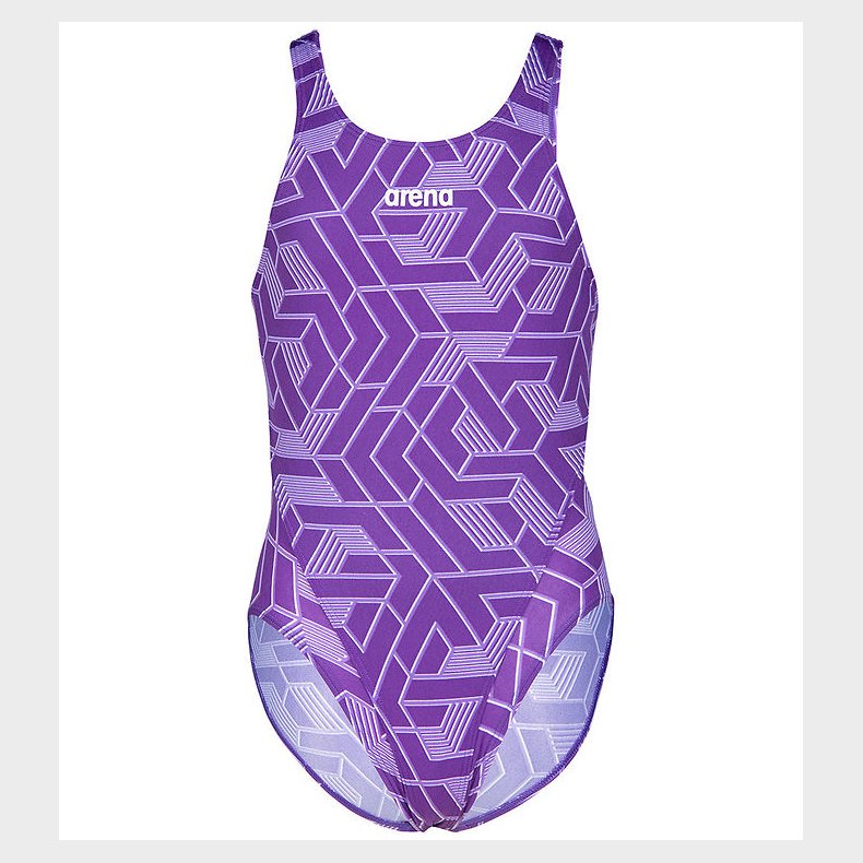 Arena Badedragt - Escape - Sort/Team Purple