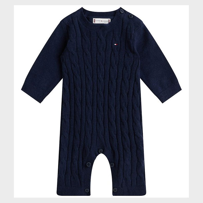 Tommy Hilfiger Heldragt - Strik - Cable - Dark Night Navy