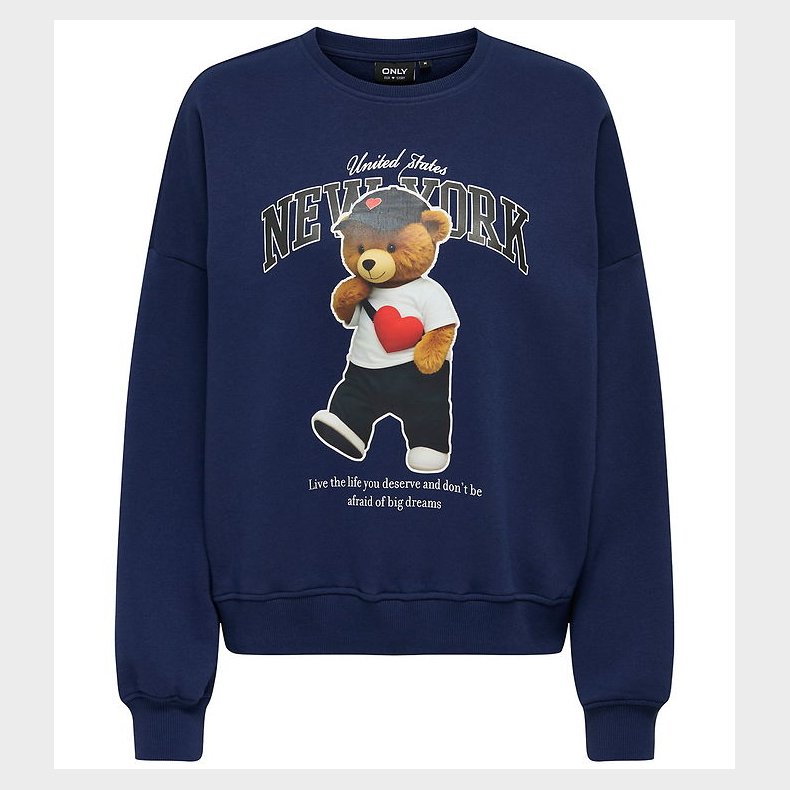 Kids Only Sweatshirt - KogLinda - Midnight Sail/New York Teddy