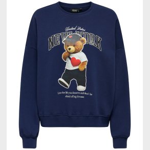 Kids Only Sweatshirt - KogLinda - Midnight Sail/New York Teddy