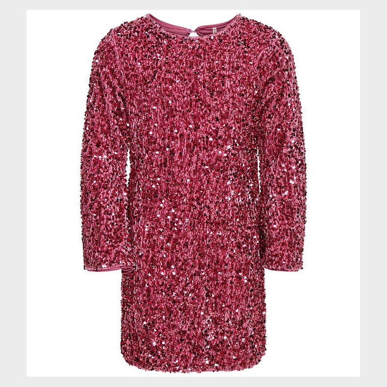 Kids Only Kjole - KogConfidence - Rose Wine m. Palietter