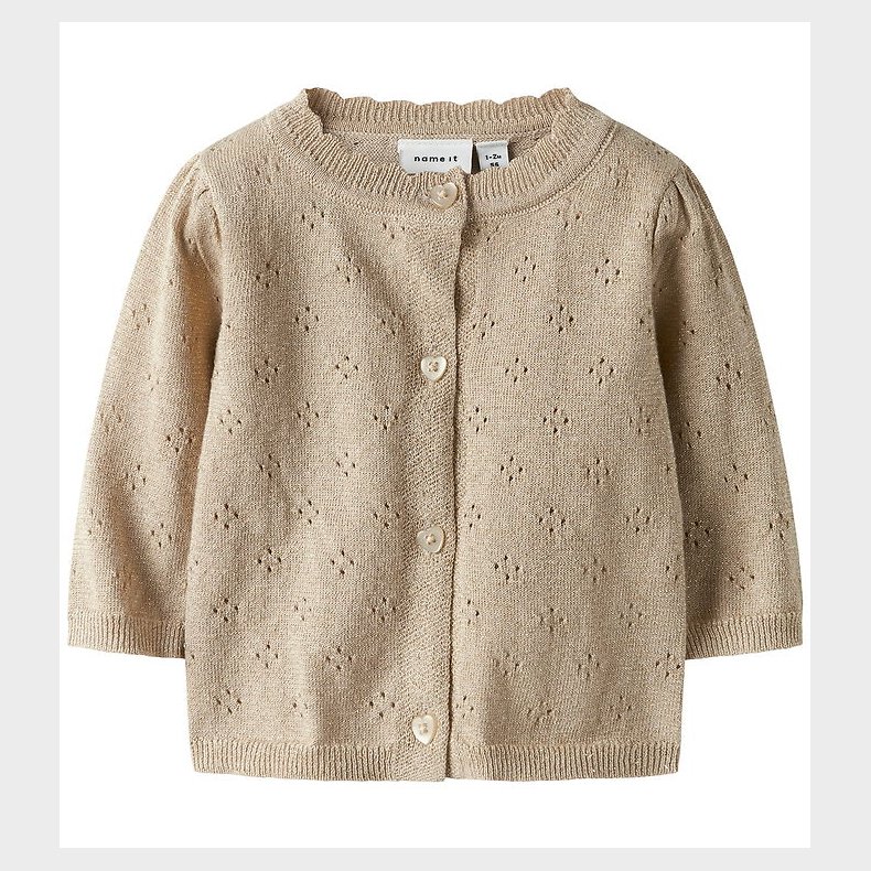 Name It Cardigan - Strik - NbfRolia - Cement