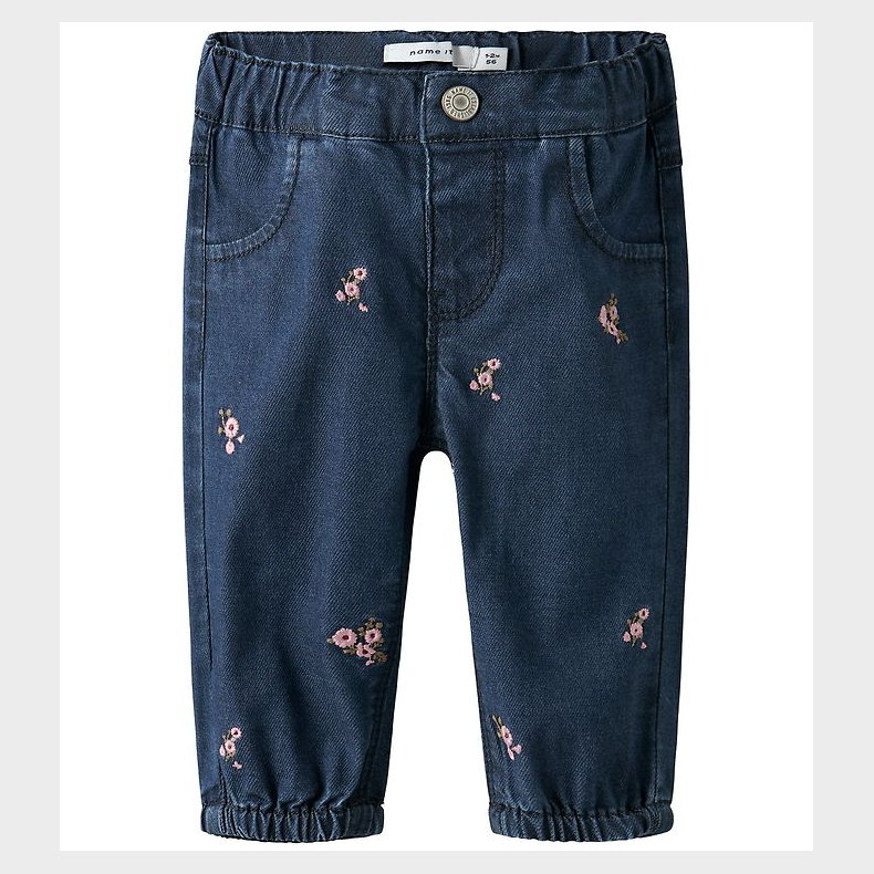 Name It Jeans - NbfRose - Dark Blue Denim/Flower Emb