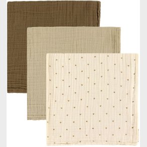 Lil Atelier Stofbleer - 3-pak - NbnIsley - Turtledove/Oxford Tan