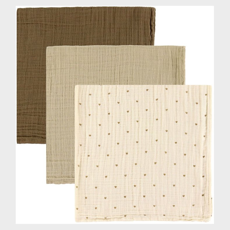 Lil Atelier Stofbleer - 3-pak - NbnIsley - Turtledove/Oxford Tan