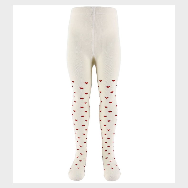 Lil Atelier Strmpebukser - NbfReba - Turtledove/Red Hearts