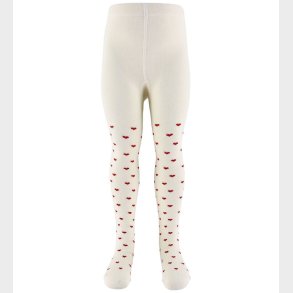 Lil Atelier Strmpebukser - NbfReba - Turtledove/Red Hearts