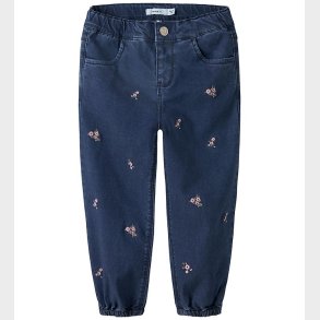 Name It Jeans - NmfRose - Dark Blue Denim/Flower Emb