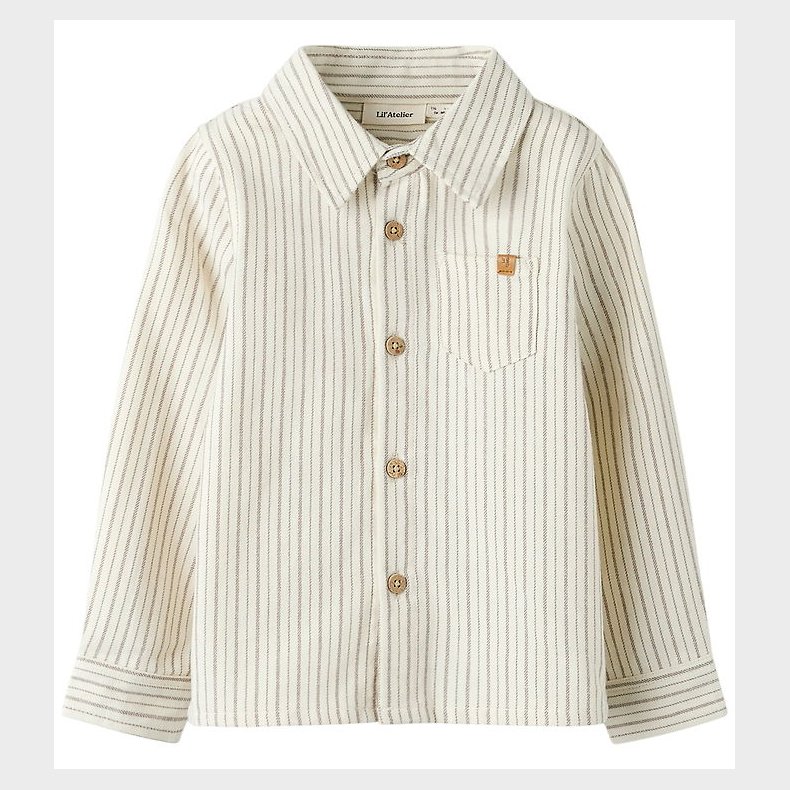 Lil Atelier Skjorte - NmmFelixo - Turtledove/Sepia Tint