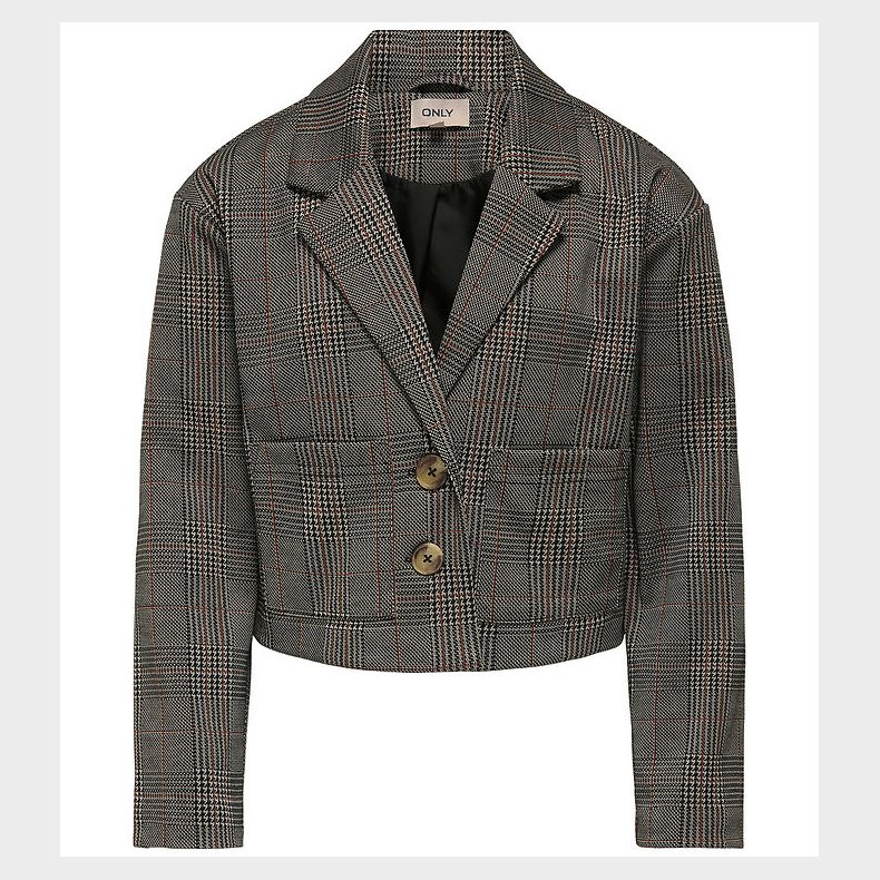 Kids Only Blazer - KogFine - Seal Brown/Libra Checks